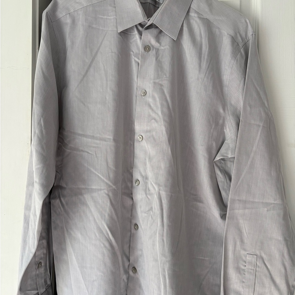 Calvin Klein Light Gray Dress Shirt